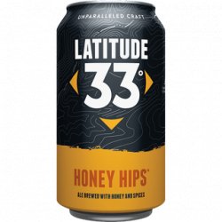 Latitude 33 Carolina Honey Hips Strong Blonde Ale 355ml BB 310124 - The Beer Cellar