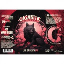 Gigantic Brewing Co. Life or Death IPA 16oz can - Bine & Vine