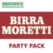 Moretti Party Pack - 30L Keg + Tap & Cooler + 25 Branded Stem Pint Glasses - RENTAL 