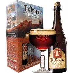 Kit La Trappe Dubbel - 1 grf 750ml+1taça250ml - Confraria  Paulistânia