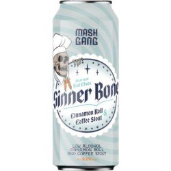 Mash Gang Sinner Bone  Non Alcoholic Cinnamon Coffee Stout (BBF 02.25) - The Alcohol Free Co