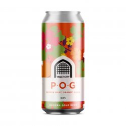 Vault City, P.O.G, Passion Fruit, Orange & Guava Sour, 8.0%, 440ml - The Epicurean