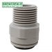 JG PI011203S - Straight Adaptor -  38 Push Fit to 38 BSPT 