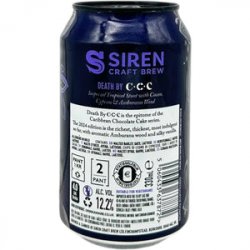 Siren Craft Brew Siren Death by C.C.C 2024 - Beer Shop HQ