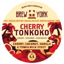 BREW YORK BREWERY Cherry Tonkoko 5.5% - Beer Paradise