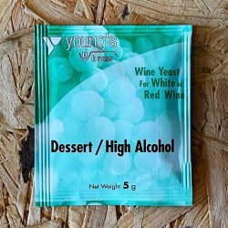 Dessert & High Alcohol Wine Yeast - 5g - Youngs - Brewbitz Homebrew Shop