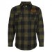 Terrapin Army Green & Black Flannel 