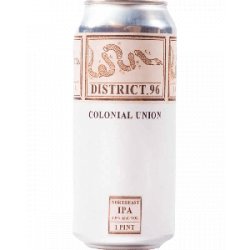 District 96 Beer Factory Colonial Union - Half Time