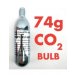Cartucho de 74g (CO2-Kegland), rosca de 58-18UNF 