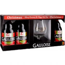 Gauloise Christmas 3 botellas +copa - Beer Shelf