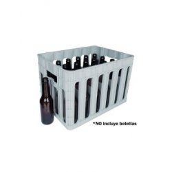 Jaba plástica  24 botellas color gris claro - Beerland Store