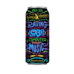 Flying Monkeys Raving Loops of Computer Music Amber Lager 4.3% - Flying Monkeys Craft Brewery