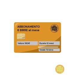 Abbonamento 12 birre per 6 mesi - Birra e Birre