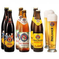 Pack découverte 6 bières Paulaner + 2 verres - BienManger