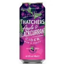 Thatchers Apple & Blackcurrent Cider 24 x 440ml Cans - Liquor Library