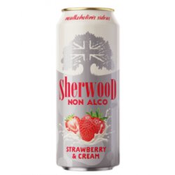 SHERWOOD - STRAWBERRY & CREAM TASTE ( Fresas & Nata ) - Sidra (Sin Alcohol)50cl - Buscador de Cervezas - Brewhouse