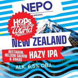 Nepomucen  Hops Around The World  New Zealand Nectaron, Nelson Sauvin & Rakau Hazy IPA - Browarium