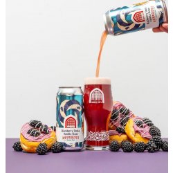 Vault City Brewing Blackberry Tonka Vanilla Glaze Doughnut Vault City Brewing Blackberry Tonka Vanilla Glaze Doughnut
