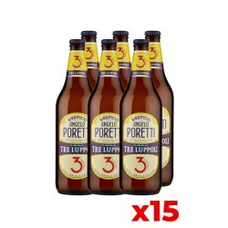 Poretti 3 Luppoli 66cl - Cassa da 15 bottiglie - Bottle of Italy