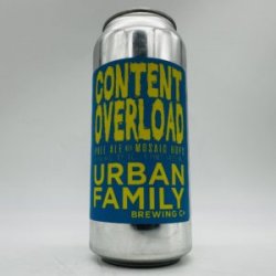 Urban Family Content Overload Mosaic Pale Ale Can - Bottleworks