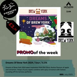 Dreams Of Brew York 2024  Sour  6.5% - Premier Hop