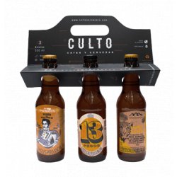 3pack de cervezas Artesanales Rubias - Culto Cervecero