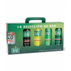 Cerveza Alemana Dab Lata x 4 variedades 500ml + Jarra - Cachi