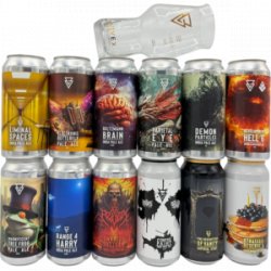 Azvex Brewing Company – Beer Box + Craft Beer Glas - Rebel Beer Cans