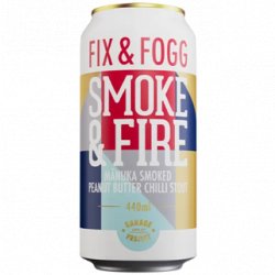 Garage Project Smoke & Fire Manuka Smoked Peanut Butter Chilli Stout 440ml - The Beer Cellar