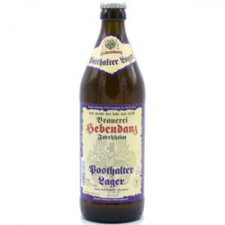 Brauerei Hebendanz - Posthalter Lager - Bierwohl