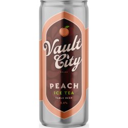 Vault City Brewing Peach Ice Tea Table Sour