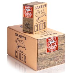 Saxbys Strawberry Cider Bag in Box (Still) 3.4% ABV - Saxby’s Cider