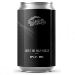 Ruapehu Brewing Lord Of Darkness Stout 330mL - The Hamilton Beer & Wine Co