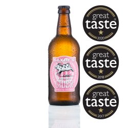 Saxbys Rhubarb Cider (Sparkling) Case of 12 Bottles 3.4% ABV - Saxby’s Cider