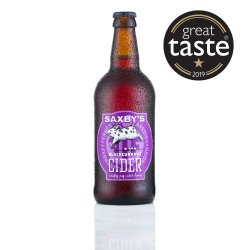 Saxbys Blackcurrant Cider (Sparkling) Case of 12 Bottles 3.4% ABV - Saxby’s Cider