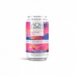 UNTITLED ART West Coast IPA Non-Alcoholic Beer - 0.5% ABV - 12oz - Proofnomore