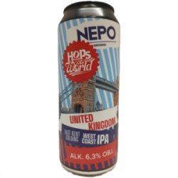 NEPO Hops the world UNITED KINDOM West Coast IPA - Sklep Impuls