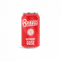 Bravus Brewing – Non-Alcoholic Raspberry Gose  – 12oz - Proofnomore