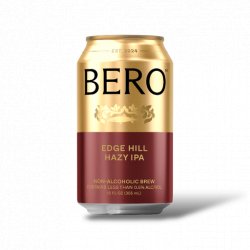 BERO EDGE HILL Hazy IPA - Non-Alcoholic Beer - 12oz - Proofnomore