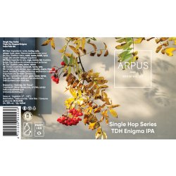 Ārpus Single Hop Series TDH Enigma IPA - Ārpus Brewing