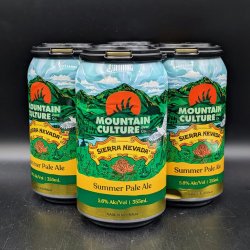 Mountain Culture & Sierra Nevada Summer Pale Ale Can 4pk - Saccharomyces Beer Cafe
