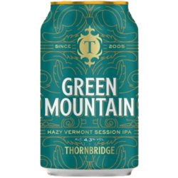 THORNBRIDGE GREEN MOUNTAIN - The Great Beer Experiment