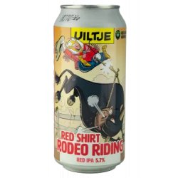 Uiltje Brewing Company Red Shirt Rodeo Riding Uiltje Brewing Company Red Shirt Rodeo Riding
