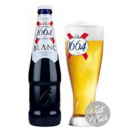 Bia Kronenbourg 1664 Blanc 5.0% – Chai 330ml – Thùng 24 Chai - First Beer – Bia Nhập Khẩu Giá Sỉ