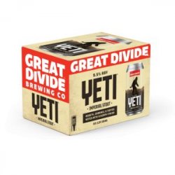 Great Divide Yeti Imperial Stout 12oz can - Bine & Vine