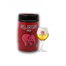 Barrilito Delirium Red 5 lt. + Copa Trompa 500 cc. - Lúpulo House