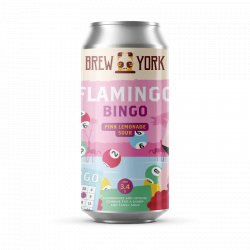 Brew York - Flamingo Bingo - Pink Lemonade Sour   - Hops and Hampers