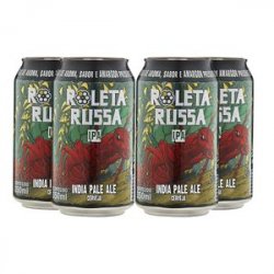 Pack 4 cervejas Roleta Russa IPA 350ml lata - CervejaBox