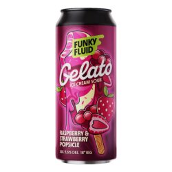 Funky Fluid Gelato: Raspberry Strawberry Popsicle