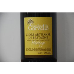 Cidre “Héritage” 2021  Distillerie du Gorvello - Pomme d’Or